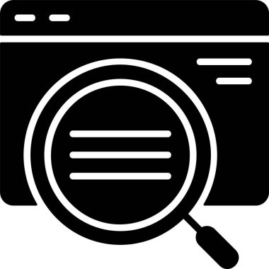 Sayfa SEO web simgesi vektör illüstrasyonunda