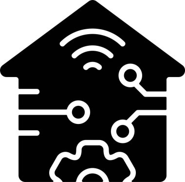 Akıllı Otomasyon ikonu vektör çizimi 