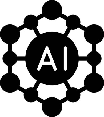 AI Model Web simgesi vektör illüstrasyonu