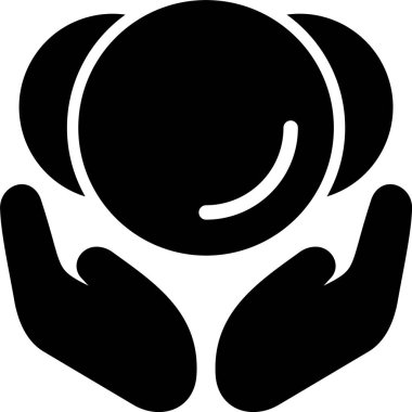 Bağış web simgesi vektör illüstrasyonu