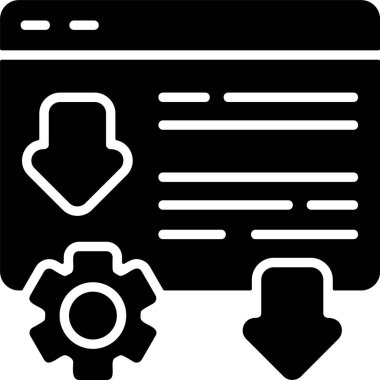 İniş Sayfası İyileştirme Ağ ikonu vektör çizimi