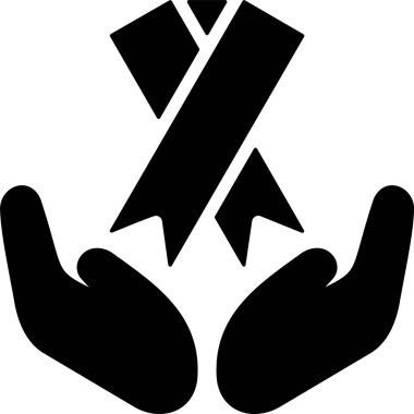 Bir Cause web simgesi vektör illüstrasyonunu destekle