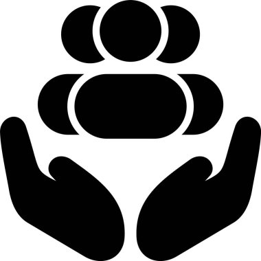 Topluluk Desteği web simgesi vektör illüstrasyonu