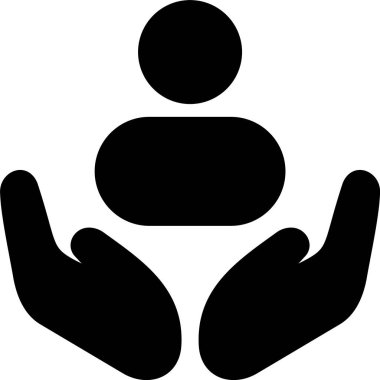 Charity Yardım Web simgesi vektör illüstrasyonu