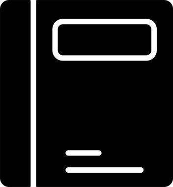 Kitap. Web simgesi basit illüstrasyon 