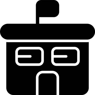 Okul oluşturma web simgesi vektör illüstrasyonu