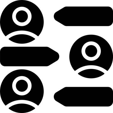 Sohbet, mesaj simgesi vektör illüstrasyonu