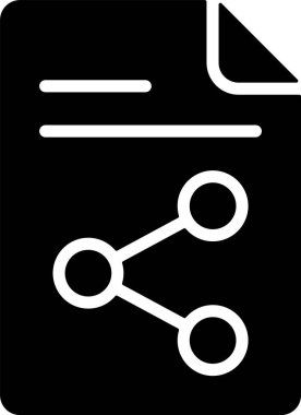 dosya paylaşım ikonu vektör illüstrasyonu