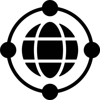 genel ağ web simgesi vektör illüstrasyonu