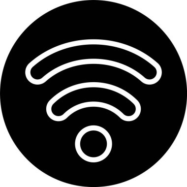 wi-fi web simgesi vektör çizimi