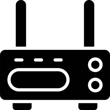 router web simgesi vektör çizimi