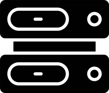 sunucu web simgesi vektör illüstrasyonu