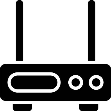 Modem web simgesi vektör illüstrasyonu