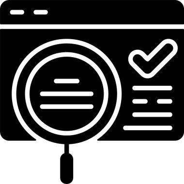 SERP Özellikleri web simgesi vektör illüstrasyonu