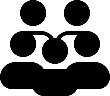 İşgücü Birliği web simgesi vektör illüstrasyonu