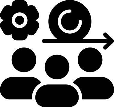 Çevik Takım Web simgesi vektör illüstrasyonu