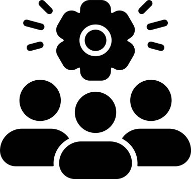 Takım Çeşitliliği Web simgesi vektör illüstrasyonu