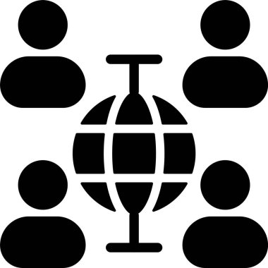 Sanal Takım Web simgesi vektör çizimi