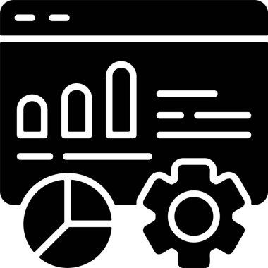 veri analizi arama simgesi vektör çizimi 