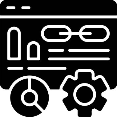 Web bağlantısı simgesi vektör illüstrasyonu 