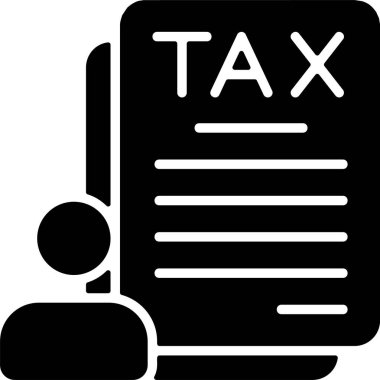 Vergi Danışmanlık Web simgesi vektör illüstrasyonuName