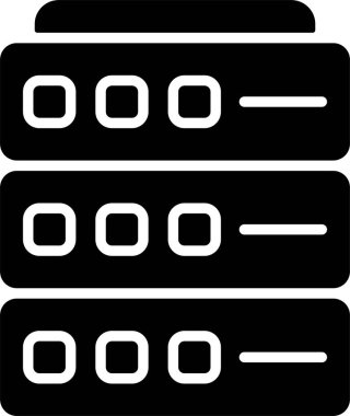 veri merkezi web simgesi vektör illüstrasyonu