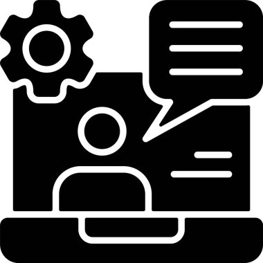 IT Danışmanlık Ağ ikonu vektör illüstrasyonu