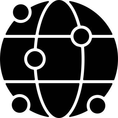 Ağ simgesi vektör illüstrasyonu