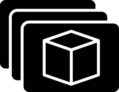 Ürün Galerisi Web simgesi vektör illüstrasyonu