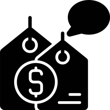 Fiyat Karşılaştırma simgesi vektör illüstrasyonu 