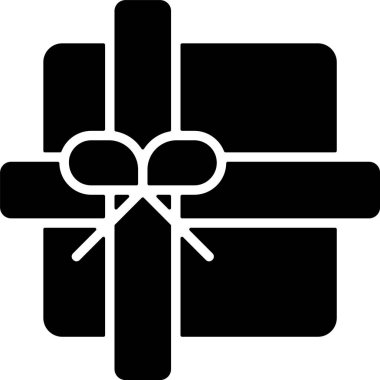 Hediye Paketi Web simgesi vektör çizimi