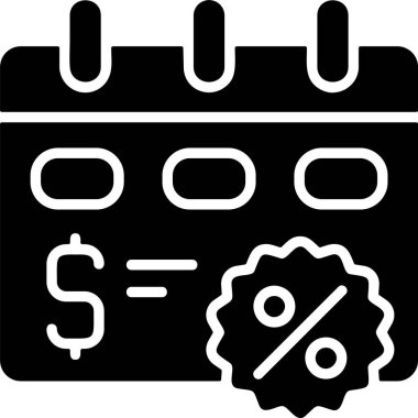 İndirim satışı simgesi vektör illüstrasyonu 