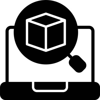 Ürün Arama Web simgesi vektör illüstrasyonu