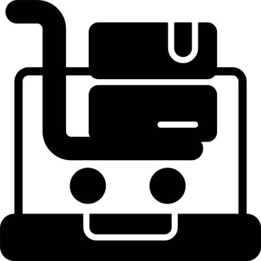 alışveriş sepeti simgesini işaret illüstrasyon vektör 