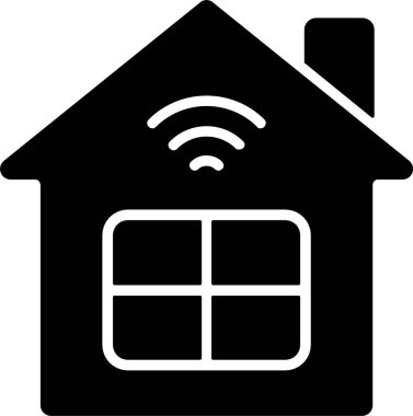 akıllı ev simgesi vektör illüstrasyonu 