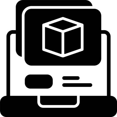 kutu paket paket simgesi ana hat biçiminde