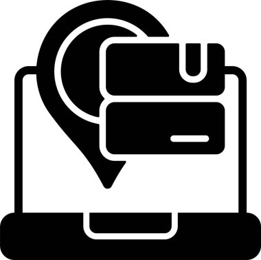 Pin konumu ikon vektör illüstrasyonu 