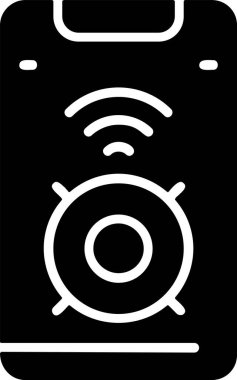 akıllı konuşmacı simgesi vektör çizimi 