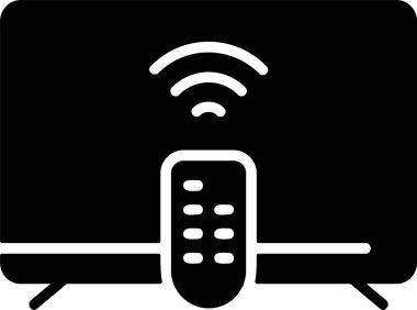 Akıllı TV simgesi vektör illüstrasyonu 