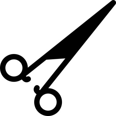 makas simgesi vektör illüstrasyonu