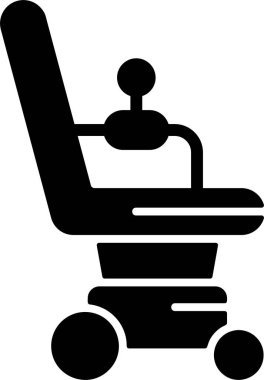 Sandalye koltuğu simgesi katı stili