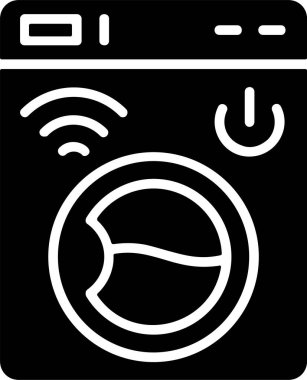 Akıllı Yıkama simgesi vektör çizimi 