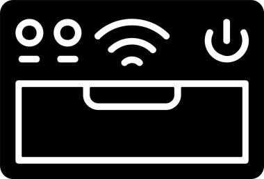 Akıllı Fırın simge vektör çizimi 