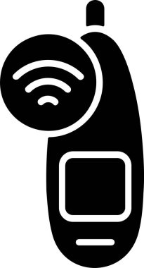 Akıllı Termometre simgesi vektör çizimi 