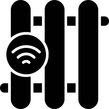 Akıllı Isıtma simgesi vektör çizimi 