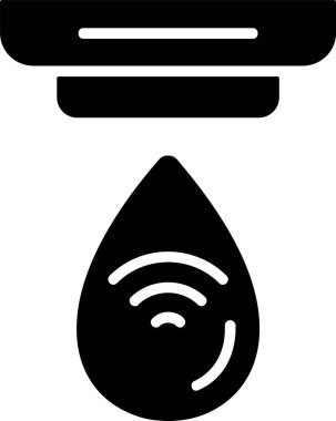 Akıllı Su Sızıntısı Algılayıcı vektör çizimi 