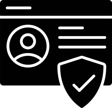 Koruma. Web simgesi basit tasarım