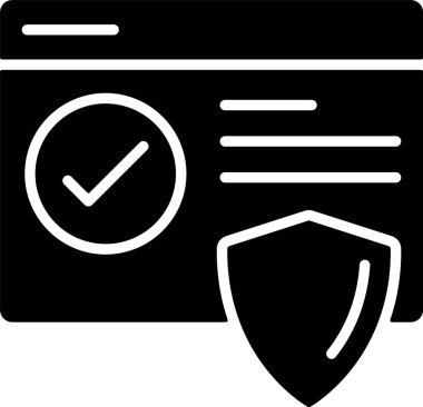 belge simgesi, vektör çizimi