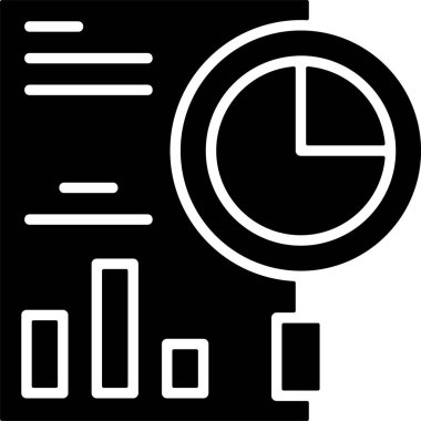 veri analizi arama simgesi vektör çizimi 