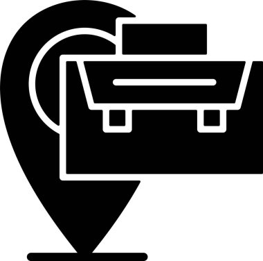 harita simgesi vektör illüstrasyonu